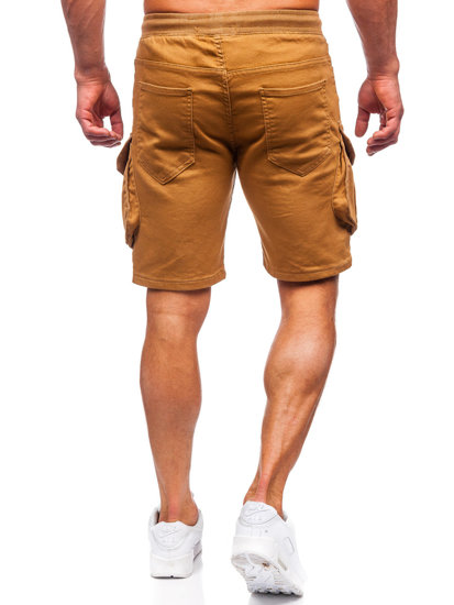 Bolf Herren Kurze Stoffhose Cargoshorts Camel  384K