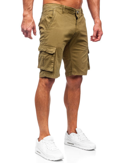 Bolf Herren Kurze Stoffhose Cargoshorts Khaki  J707