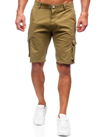 Bolf Herren Kurze Stoffhose Cargoshorts Khaki  J707