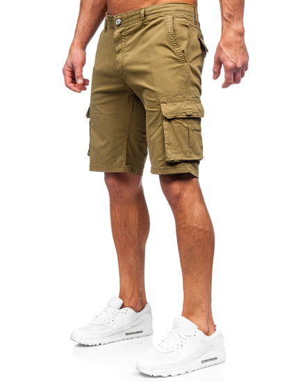 Bolf Herren Kurze Stoffhose Cargoshorts Khaki  J707