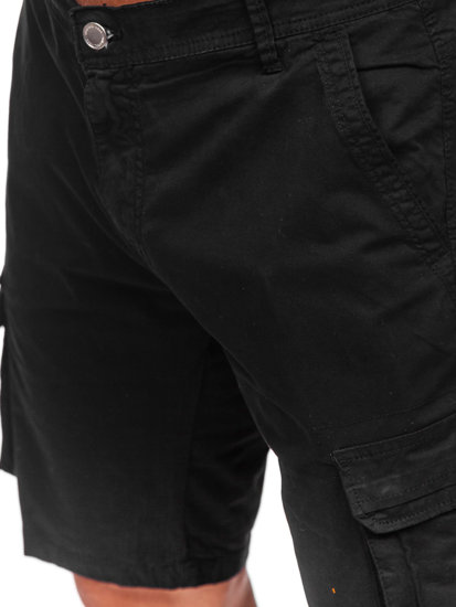 Bolf Herren Kurze Stoffhose Cargoshorts Schwarz  J707