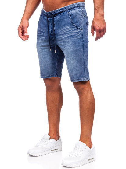 Bolf Herren Kurze Stoffhose Dunkelblau  MP0267BS