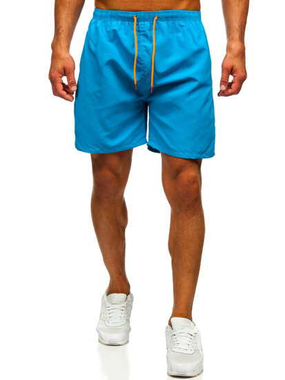 Bolf Herren Kurzehose Badeshorts Blau  HN123