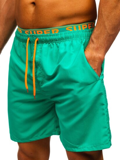 Bolf Herren Kurzehose Badeshorts Dunkel-Grün  HN122