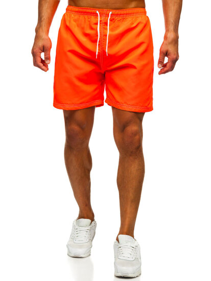 Bolf Herren Kurzehose Badeshorts Dunkel-Orange HN101