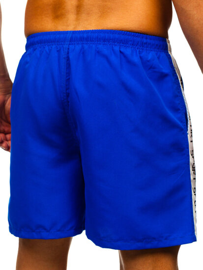 Bolf Herren Kurzehose Badeshorts Mittelblau  HN109