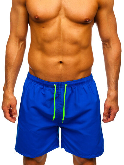 Bolf Herren Kurzehose Badeshorts Mittelblau  HN123