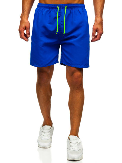 Bolf Herren Kurzehose Badeshorts Mittelblau  HN123