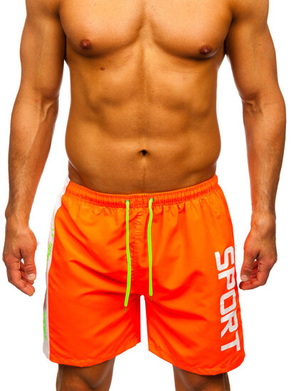 Bolf Herren Kurzehose Badeshorts Orange HN109