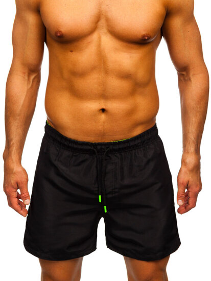 Bolf Herren Kurzehose Badeshorts Schwarz  HM972