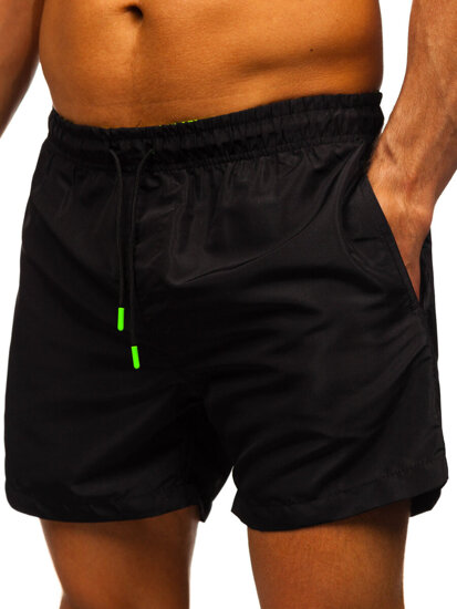 Bolf Herren Kurzehose Badeshorts Schwarz  HM972