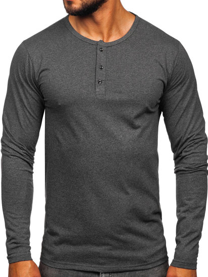 Bolf Herren Longsleeve Anthrazit  1114