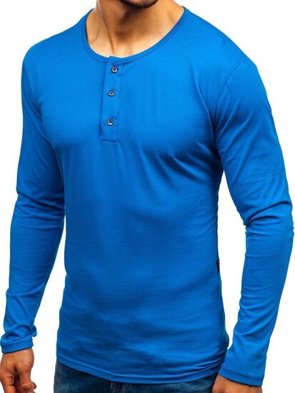 Bolf Herren Longsleeve Blau  1114