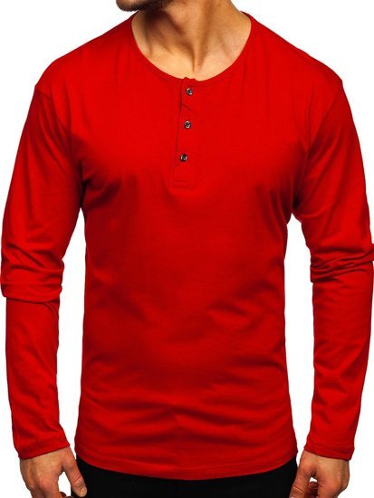 Bolf Herren Longsleeve Rot  1114