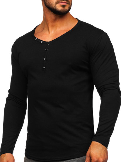 Bolf Herren Longsleeve Schwarz 5059A