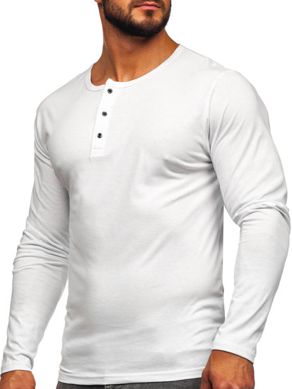 Bolf Herren Longsleeve Weiß  1114