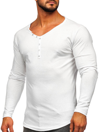 Bolf Herren Longsleeve Weiß 5059A