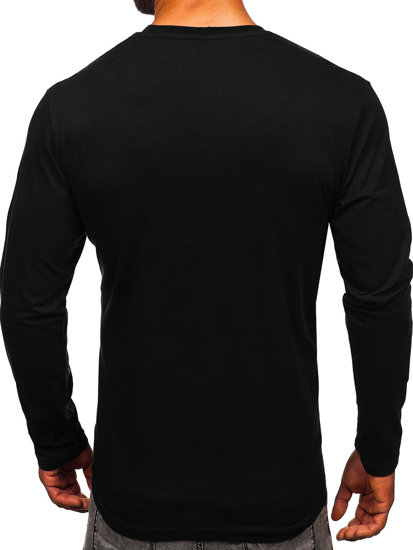 Bolf Herren Longsleeve mit Motiv Schwarz  146741