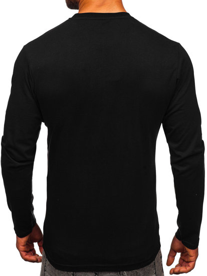 Bolf Herren Longsleeve mit Motiv Schwarz  146745