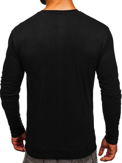 Bolf Herren Longsleeve mit Motiv Schwarz  146749