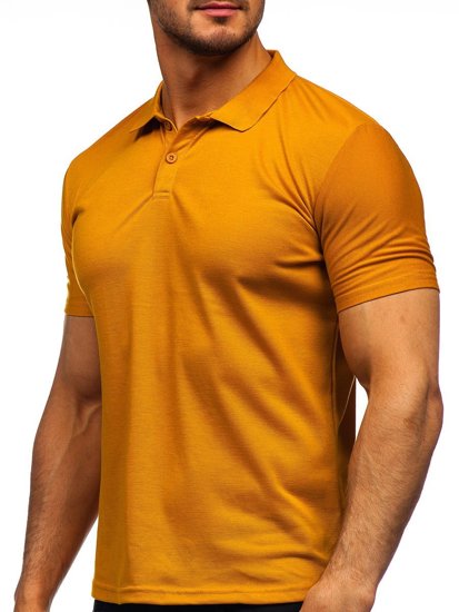 Bolf Herren Polohemd Kurzarm Camel GD02