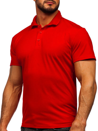 Bolf Herren Polohemd Kurzarm Rot  8T80