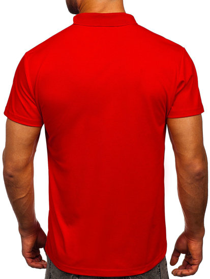 Bolf Herren Polohemd Kurzarm Rot  8T80