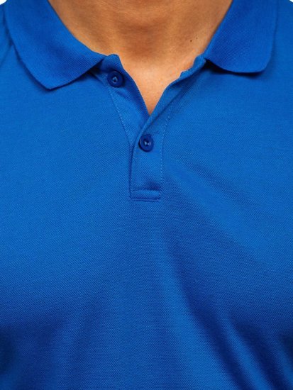 Bolf Herren Polohemd Kurzarm Schwarz Blau GD02