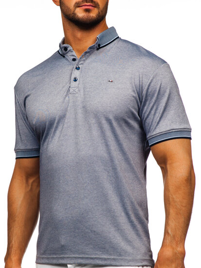 Bolf Herren Poloshirt Blau  2006