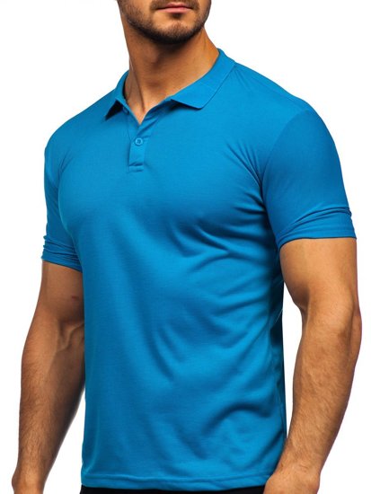 Bolf Herren Poloshirt Blau  GD02