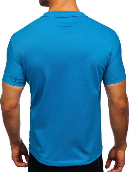 Bolf Herren Poloshirt Blau  GD02