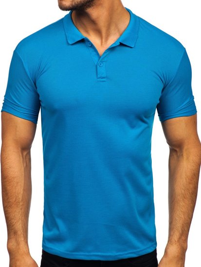 Bolf Herren Poloshirt Blau  GD02