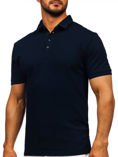 Bolf Herren Poloshirt Dunkalblau  2004