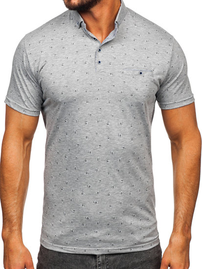 Bolf Herren Poloshirt Grau  192657