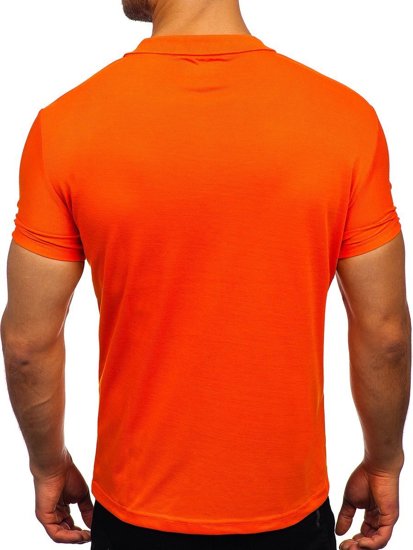 Bolf Herren Poloshirt Orange  GD02