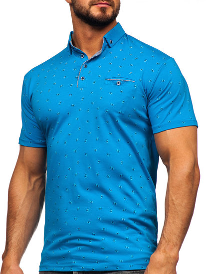 Bolf Herren Poloshirt Türkis  192657