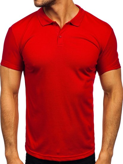 Bolf Herren Poloshirt Weinrot  GD02