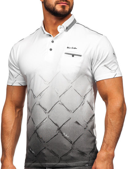 Bolf Herren Poloshirt Weiß  192650