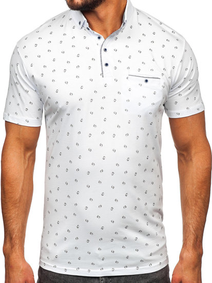 Bolf Herren Poloshirt Weiß  192657