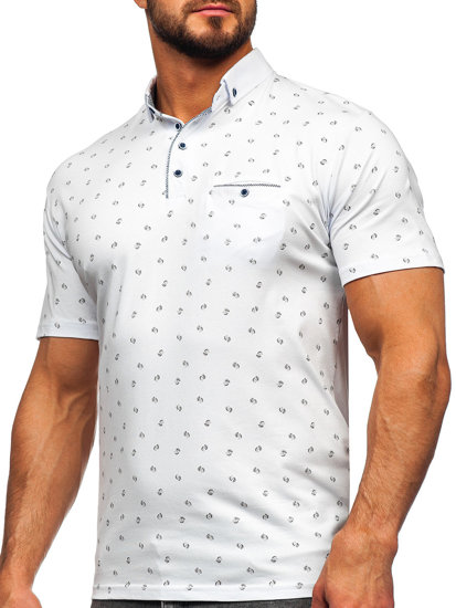 Bolf Herren Poloshirt Weiß  192657