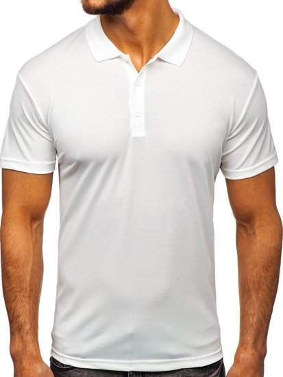 Bolf Herren Poloshirt Weiß  HS2005