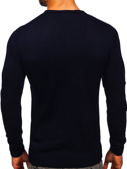 Bolf Herren Pullover Dunkelblau  1020