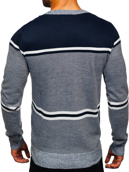 Bolf Herren Pullover Dunkelblau  6300