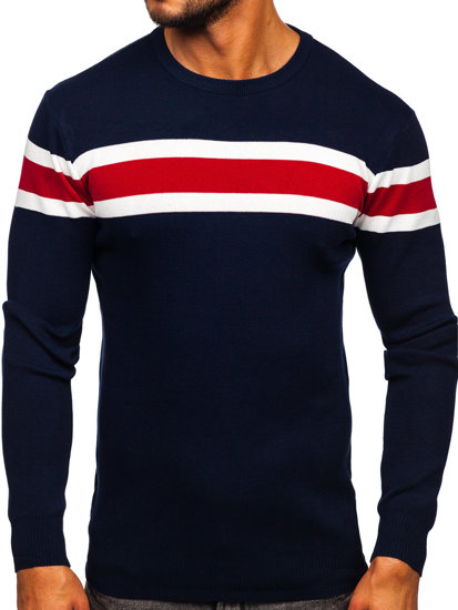 Bolf Herren Pullover Dunkelblau  H2108