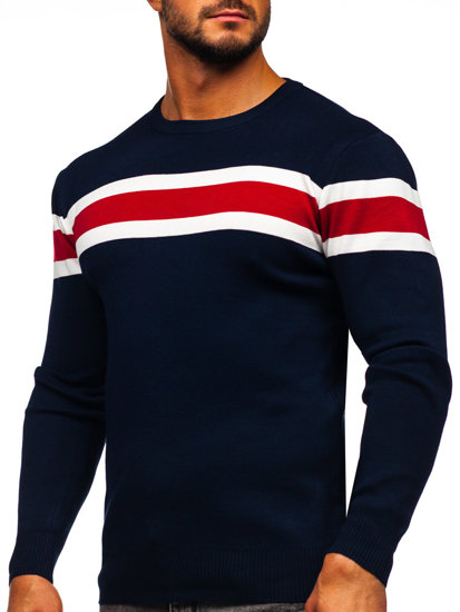 Bolf Herren Pullover Dunkelblau  H2108