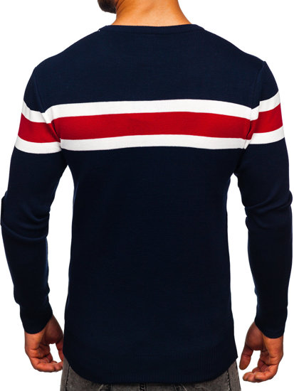 Bolf Herren Pullover Dunkelblau  H2108