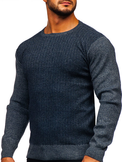 Bolf Herren Pullover Dunkelblau  S8523