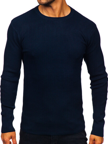 Bolf Herren Pullover Dunkelblau  S8750