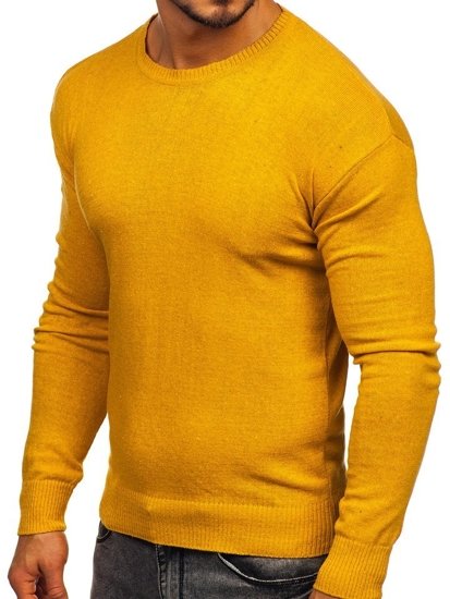 Bolf Herren Pullover Gelb  0001