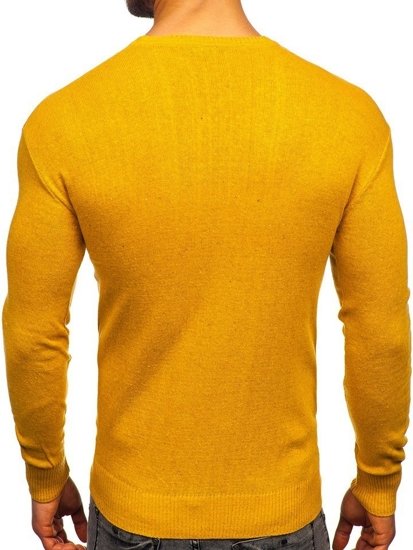 Bolf Herren Pullover Gelb  0001